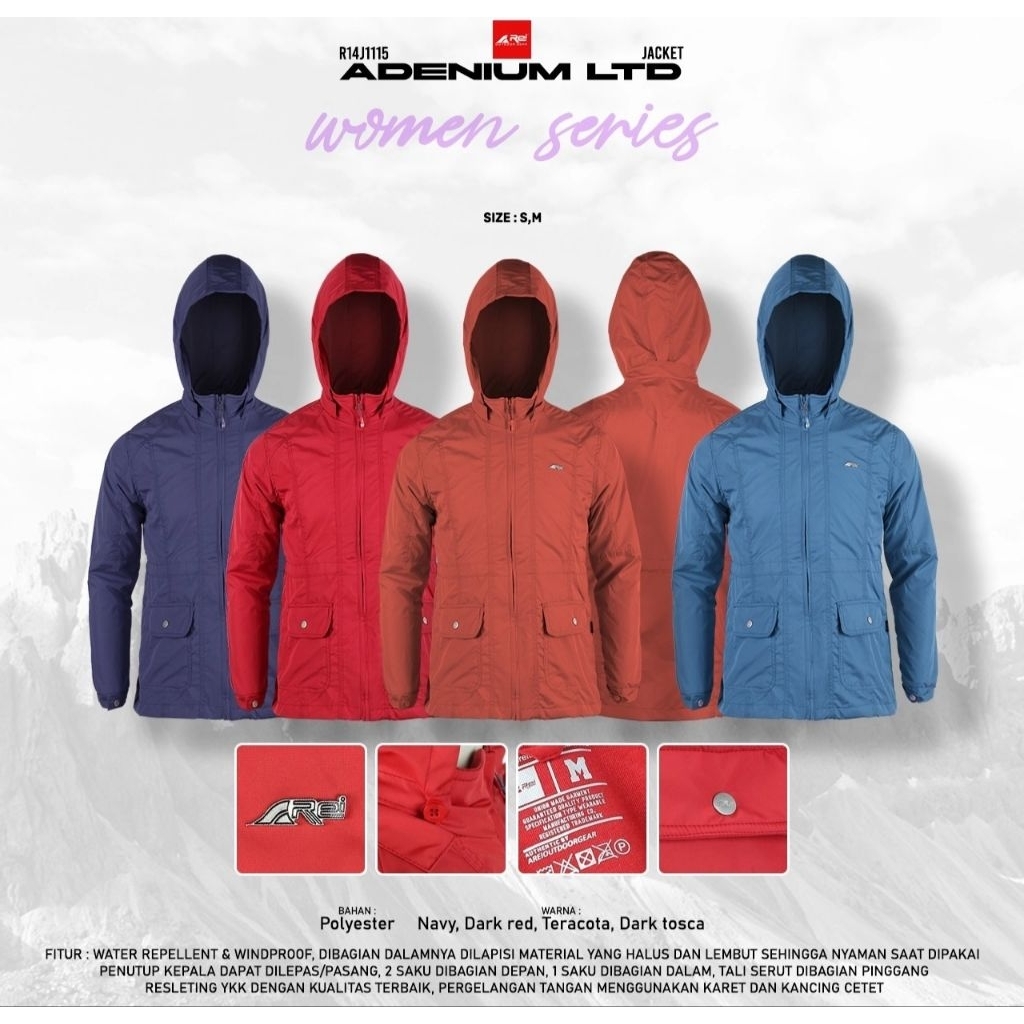 Jaket Gunung Wanita Adenium LTD Arei Outdoorgear