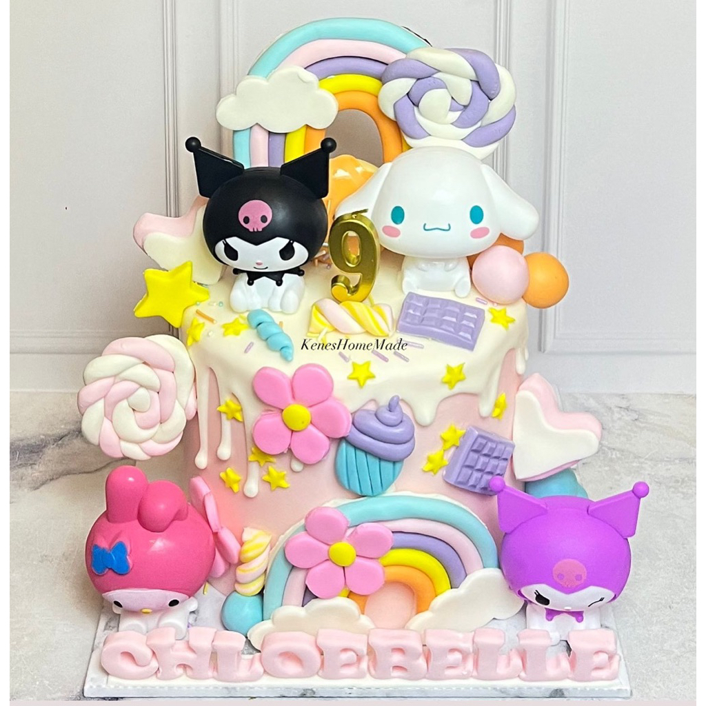 

Kue Ulang Tahun Kuromi / Cake Ulang Tahun Cinnamorol Melody