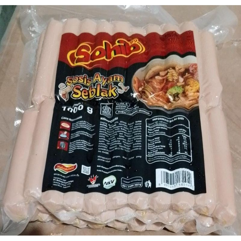 

Sohib Sosis Seblak 1 kg (sosis ayam)