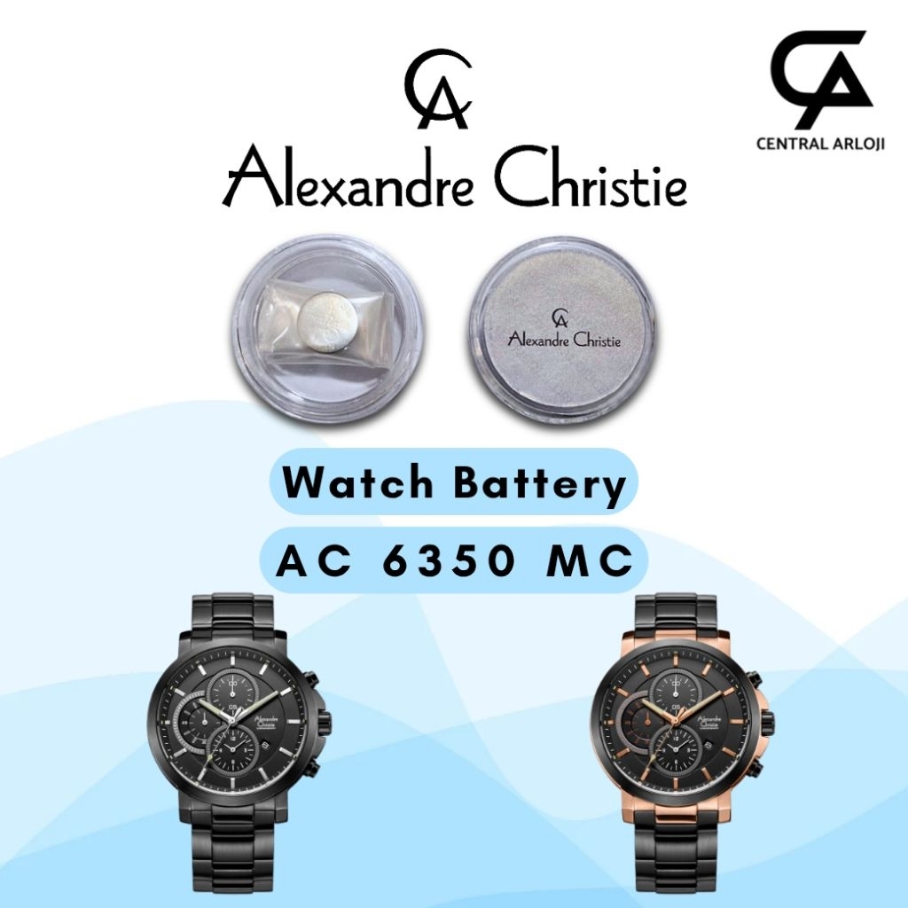 Baterai Jam Tangan Alexandre Christie 6350 MC Original