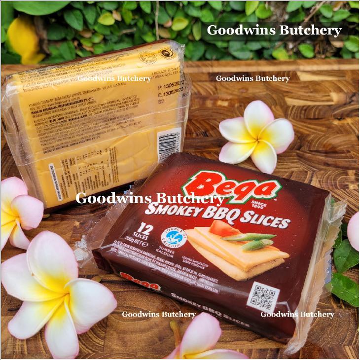 

BEGA CHEESE SMOKEY BBQ SLICES keju lembaran Australia 12pcs 200g chilled
