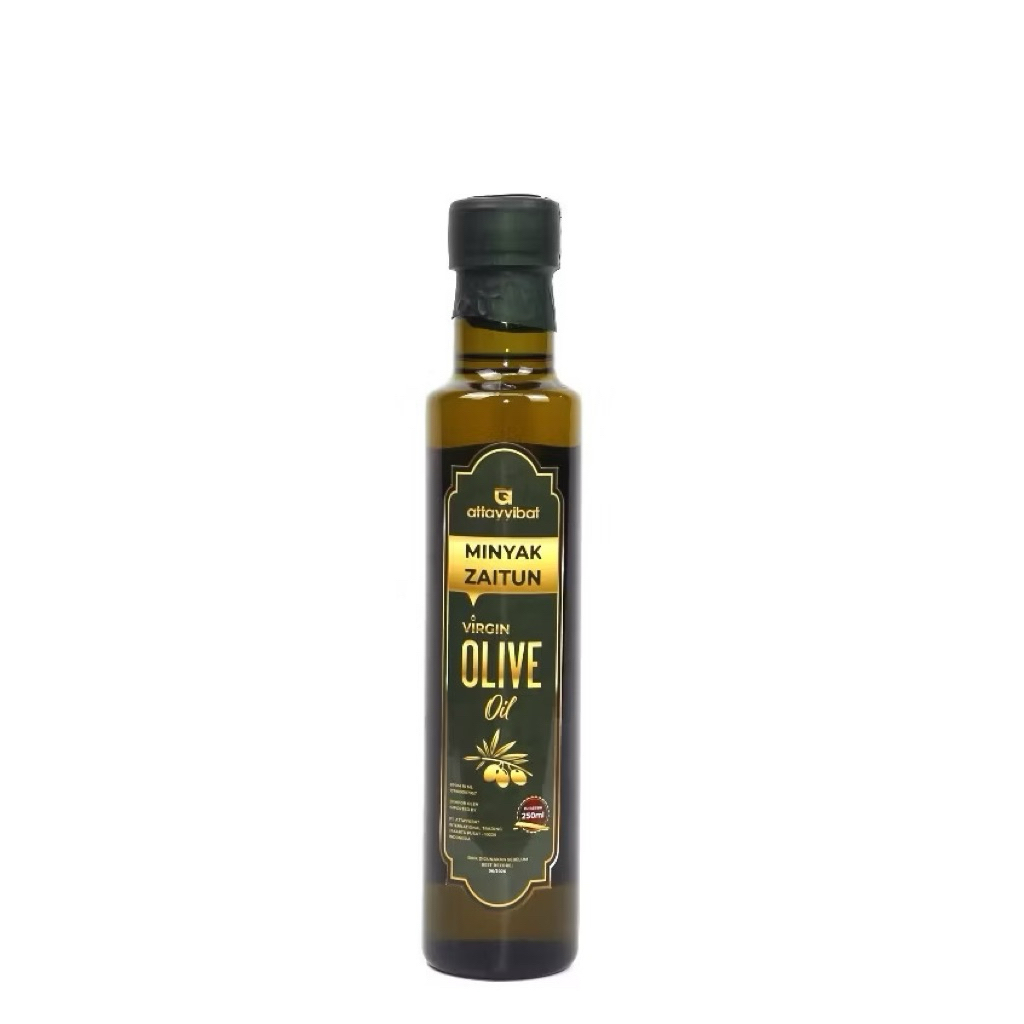 

Minyak Zaitun Extra virgin Olive Oil Syria Attayyibat Kemasaan 250ml Original 100%