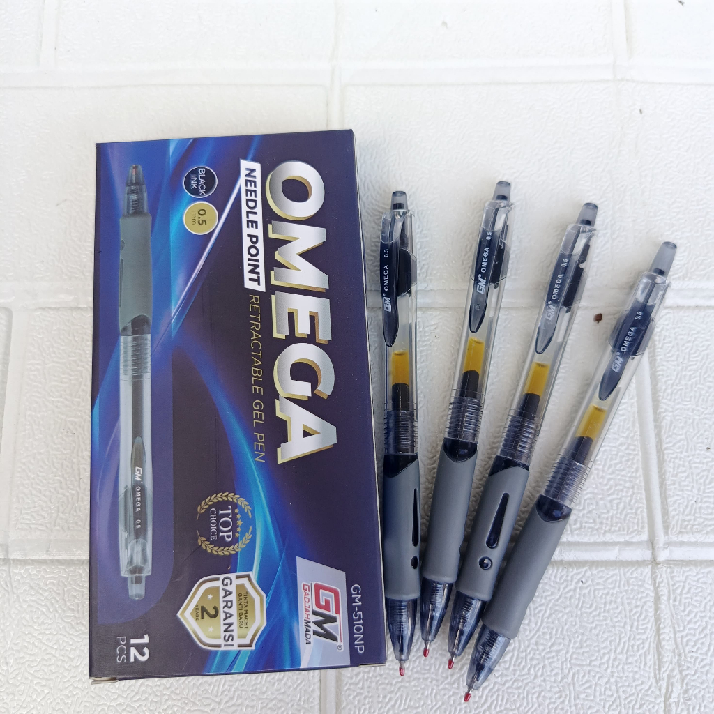 

(1PACK=12PCS)Pulpen Gel Pen OMEGA GM-510NP