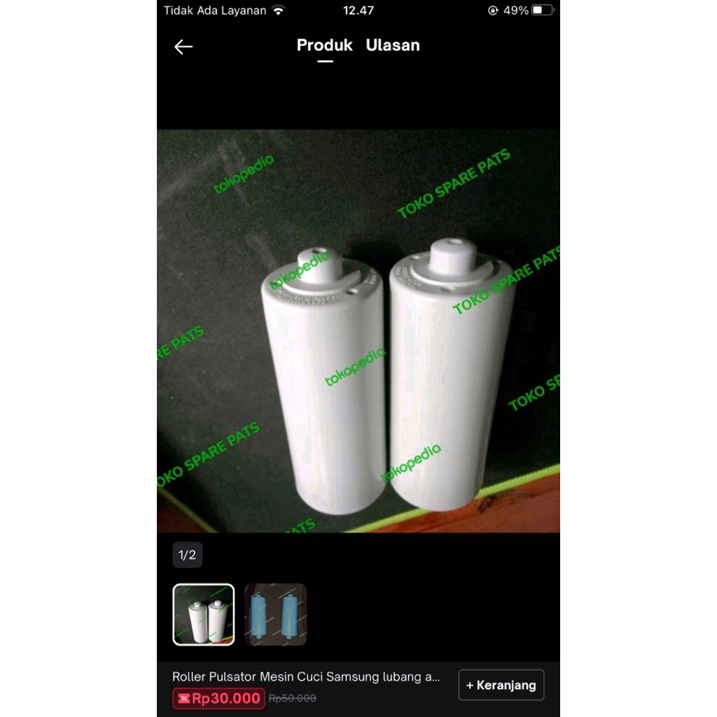 Roller Pulsator Mesin Cuci Samsung Lubang Atas