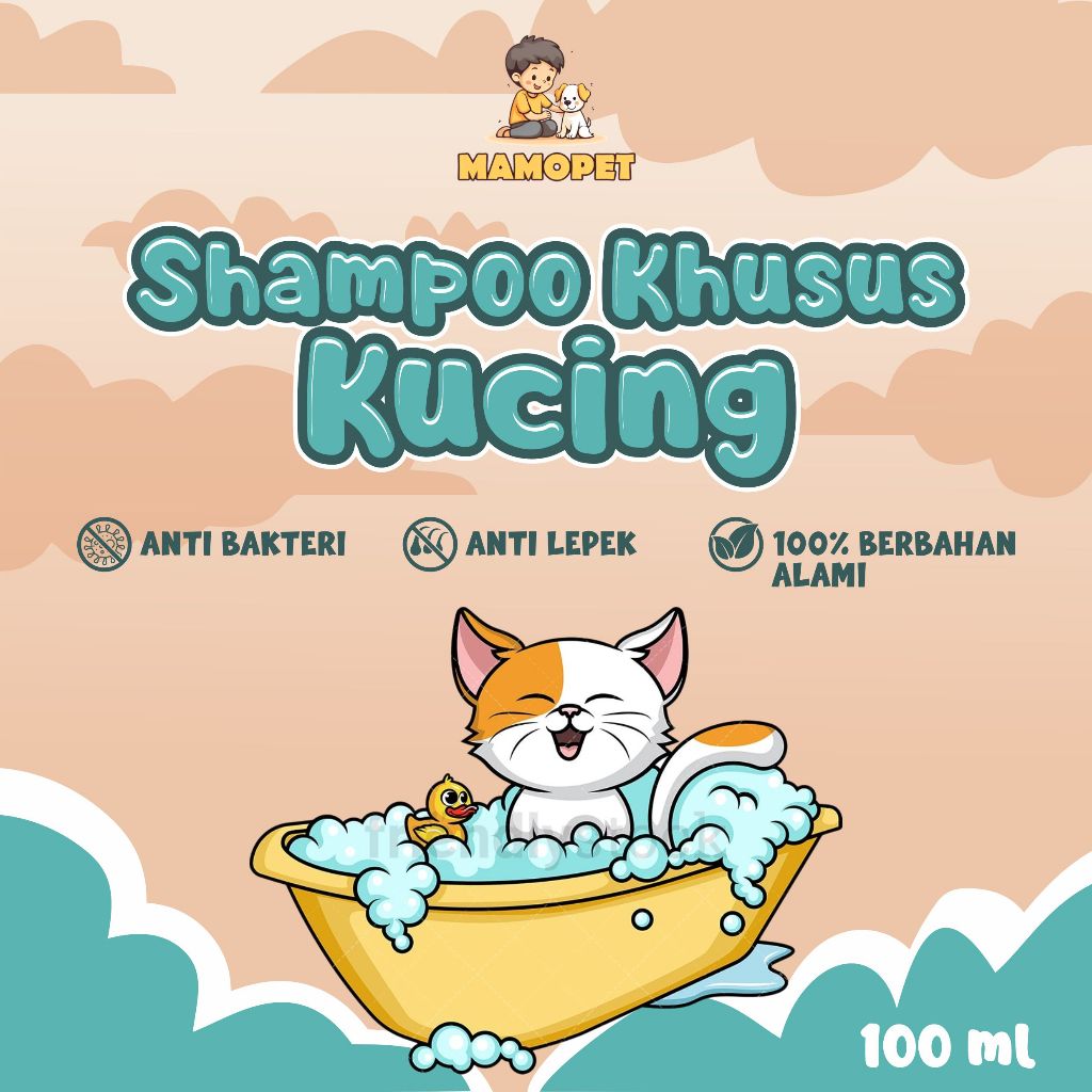 shampo khusus kucing shampoo kucing Cat Shampoo shampoo kucing MAMOPET Shampo Kucing 100ml