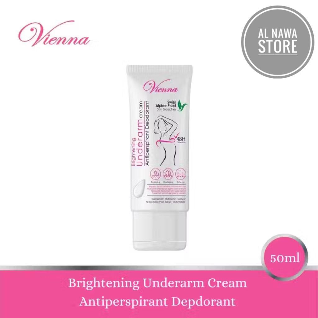

Vienna Brightening Underarm Cream 50 ml Pencerah Ketiak Hitam Selangkangan Bau Badan