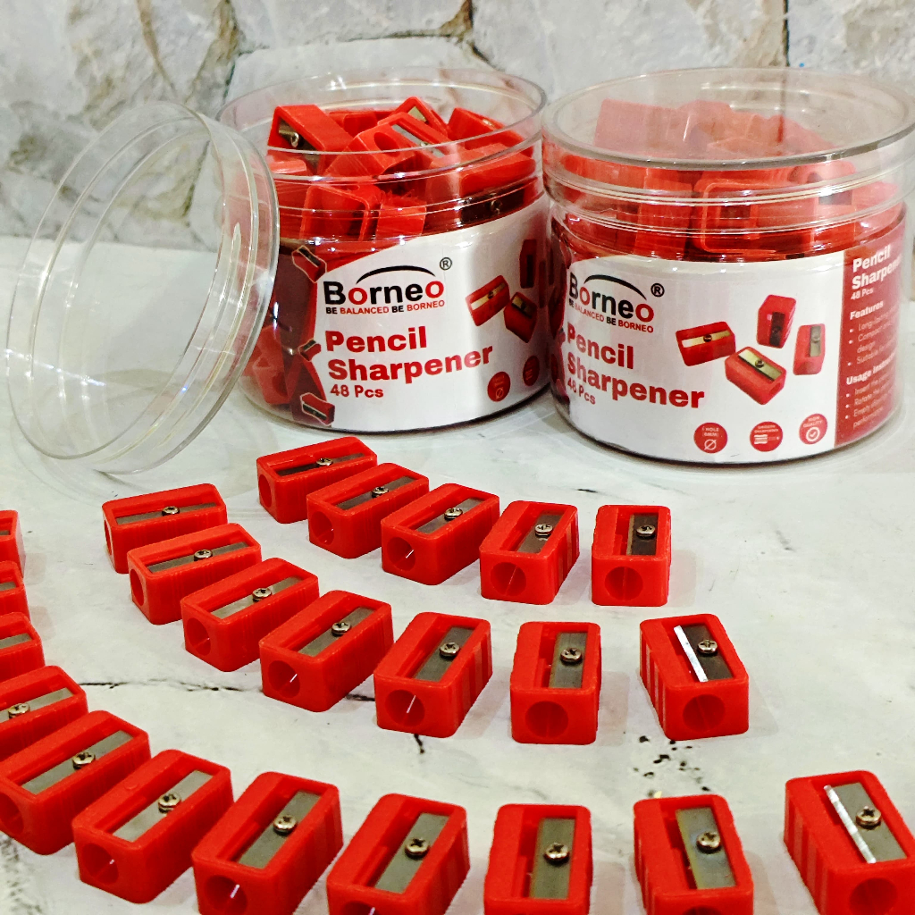 

SATU TOPLES ( 48 BIJI ) Rautan Pensil Plastik Borneo