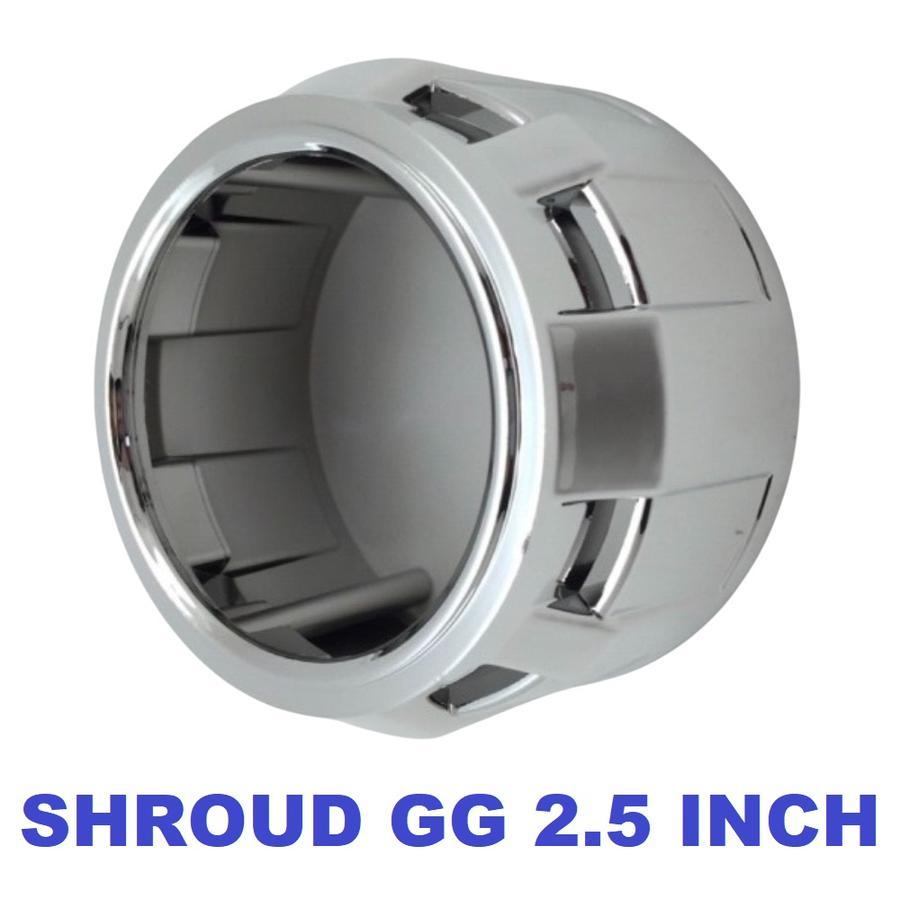 Shroud BILED Proji Gutling Gun GG Shroud Chrome Polos Non-AE 2.5inch bulat