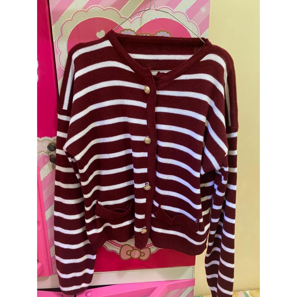 CARDIGAN MAROON