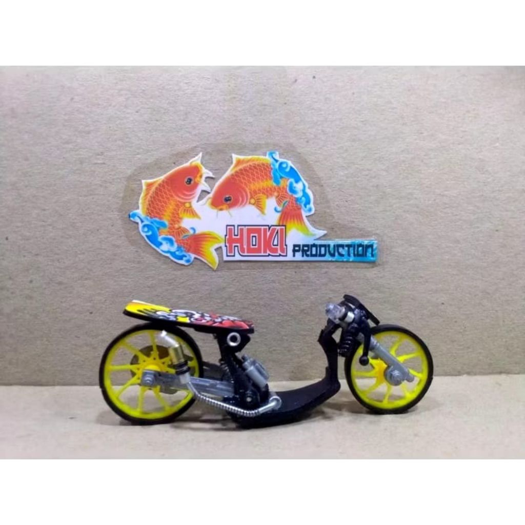 Miniatur motor drag homemade