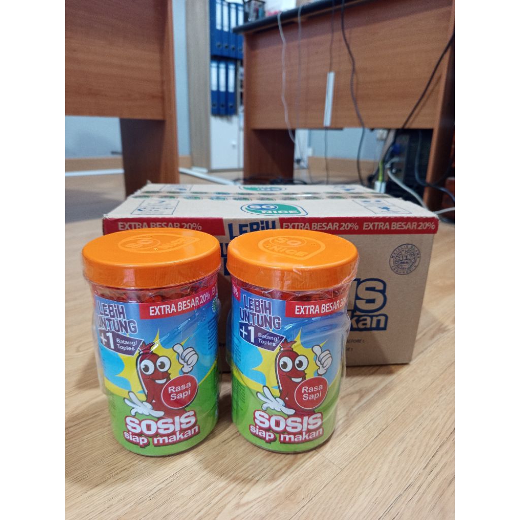 

Sosis Sonice Sosis Siap Makan Rasa Sapi Paket 2 Toples