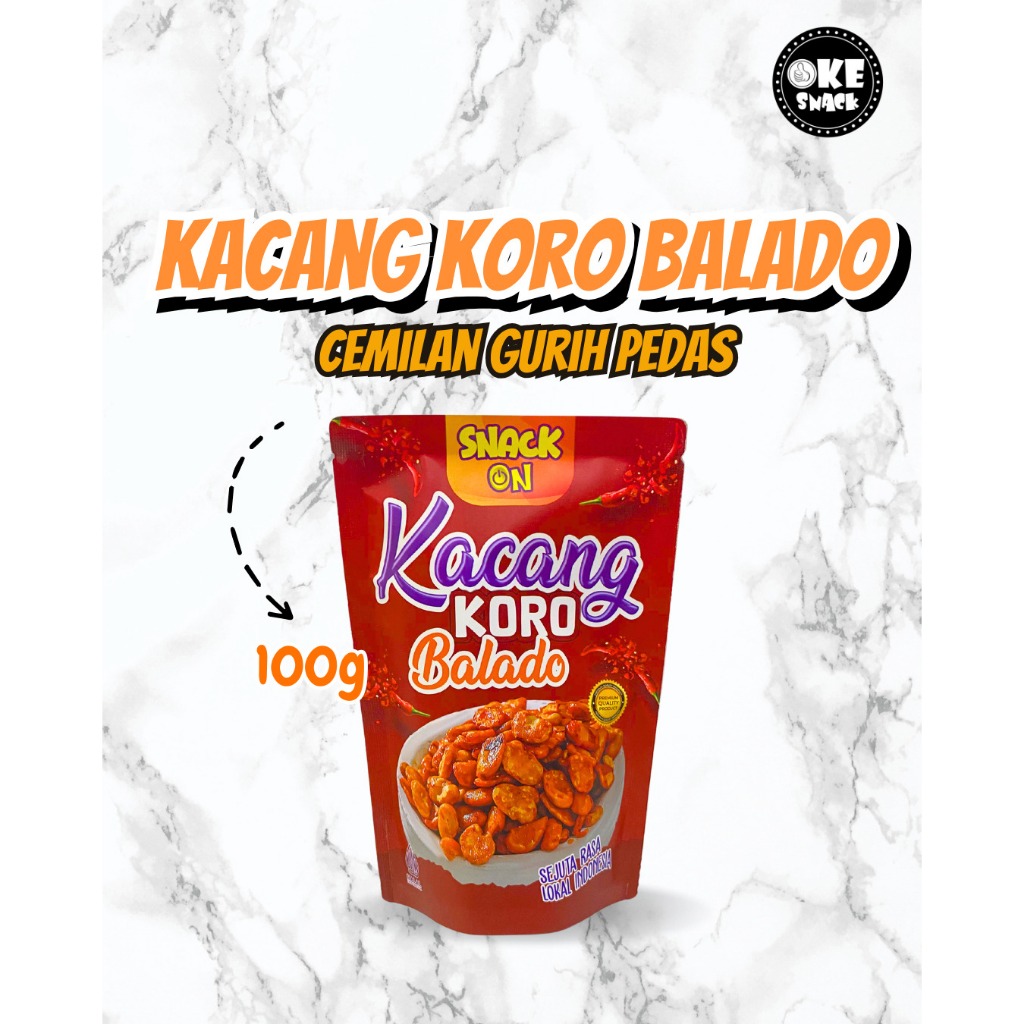 

Snack On Kacang Koro Balado Pedas Manis