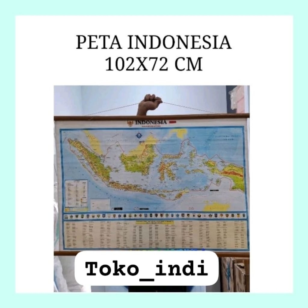 

Peta Indonesia 102x72 cm