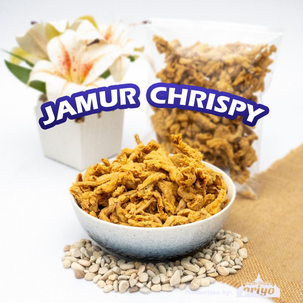 

Keripik Jamur Crispy Original Priyo Snack Borobudur Renyah Krispy Gurih Khas Magelang
