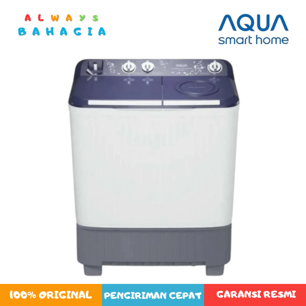 AQUA QW-9030HT Mesin Cuci 2 Tabung 9 Kg Low Watt