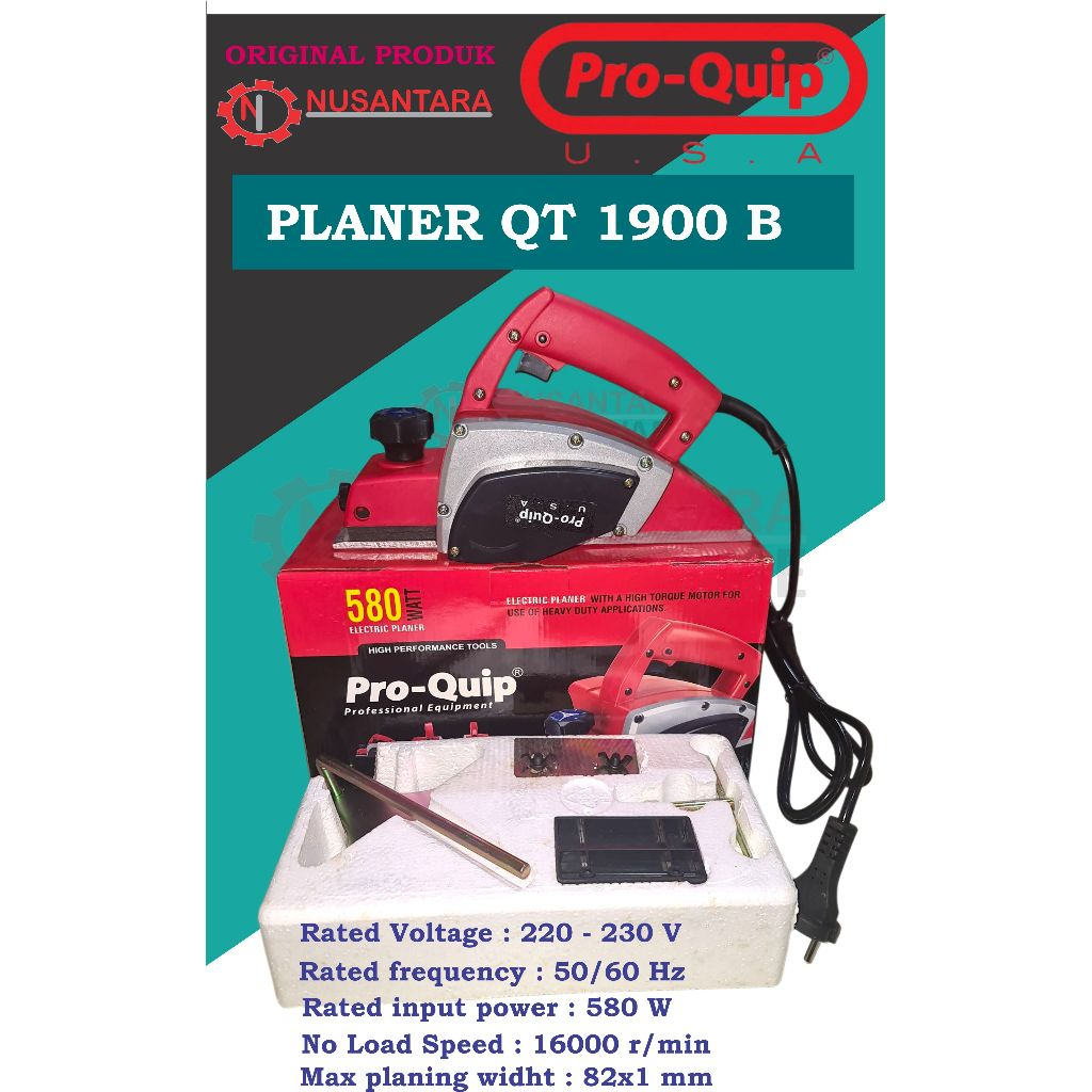 electric planer proquip qt 1900 b, mesin serut kayu pro quip, mesin ketam pro quip, mesin sugu pro q