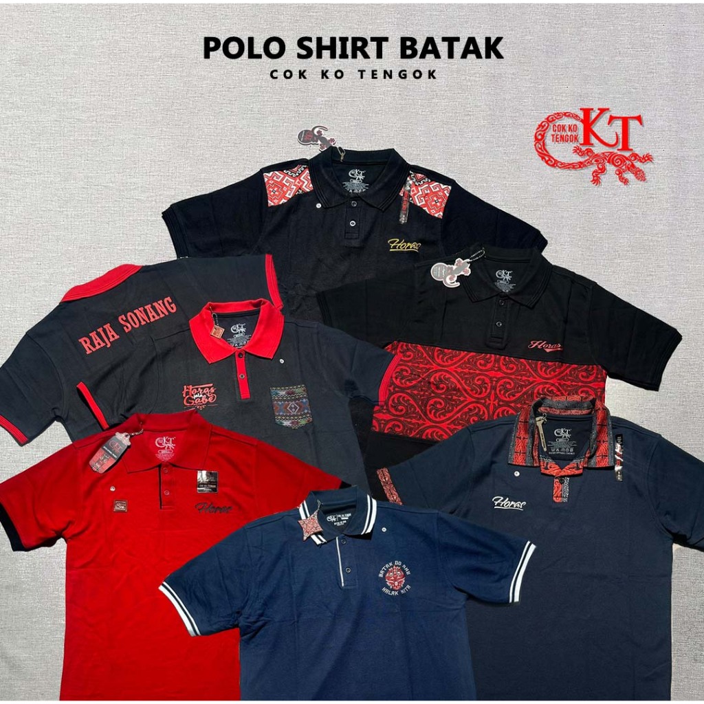 CKT Baju Berkerah Polo Shirt Kaos Batak Cowok Premium Distro Cok Ko Tengok