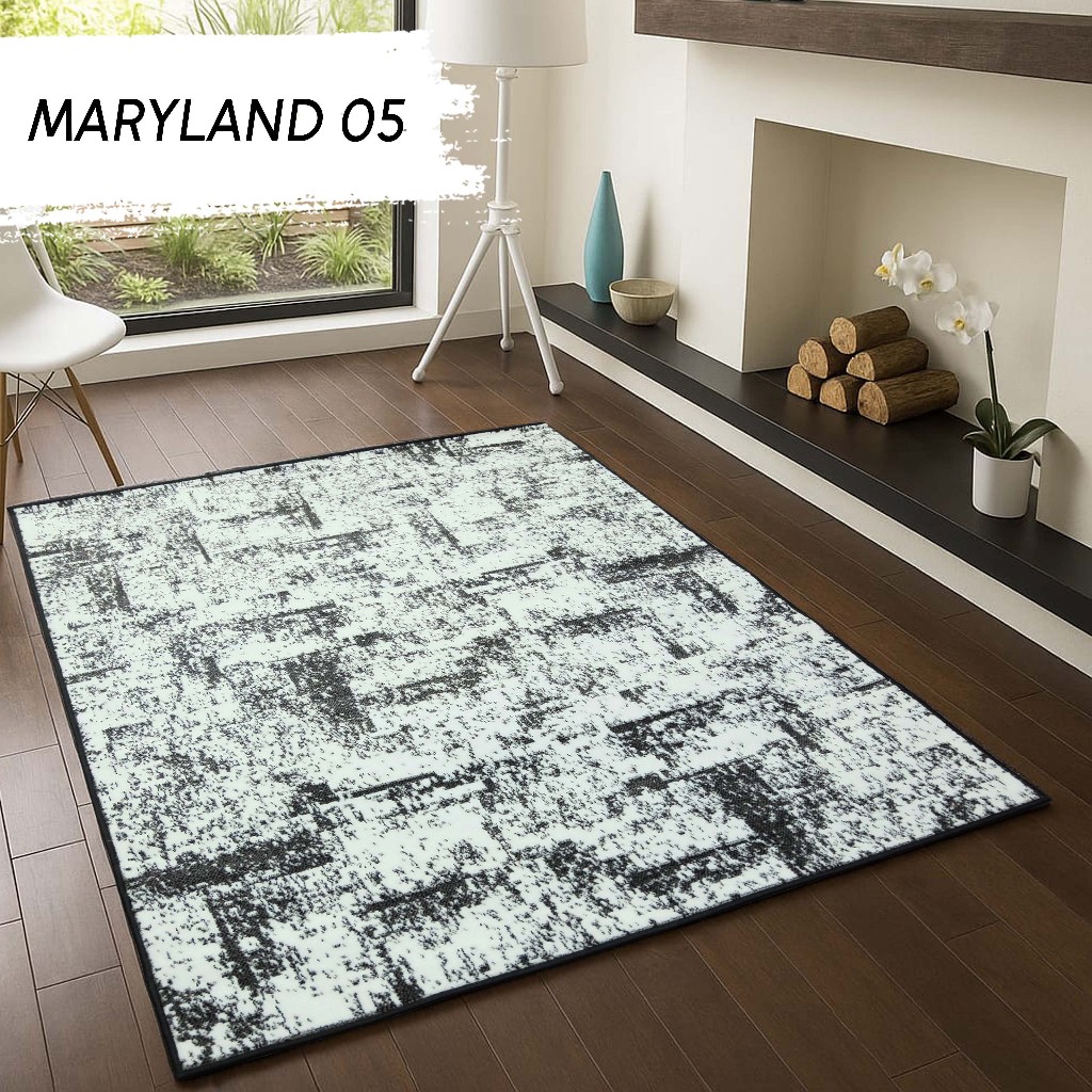 KARPET MARYLAND 100 X 150 NEW COLLECTION BLACK WHITE 05