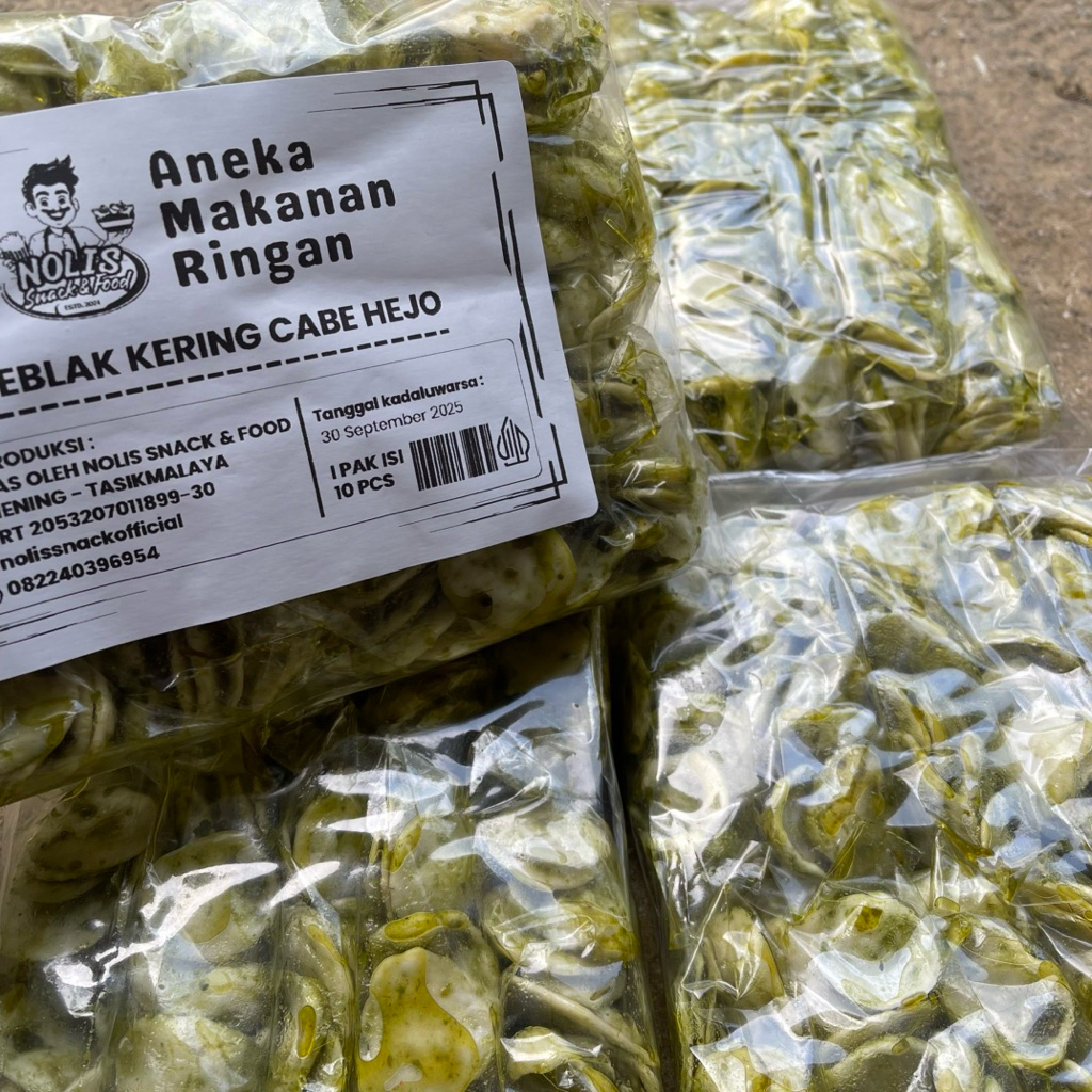 

Seblak Kering Cabe Hejo (Isi 10pcs/ Pak) | Kerupuk Seblak Kering Jajanan 2000 Aneka Makanan