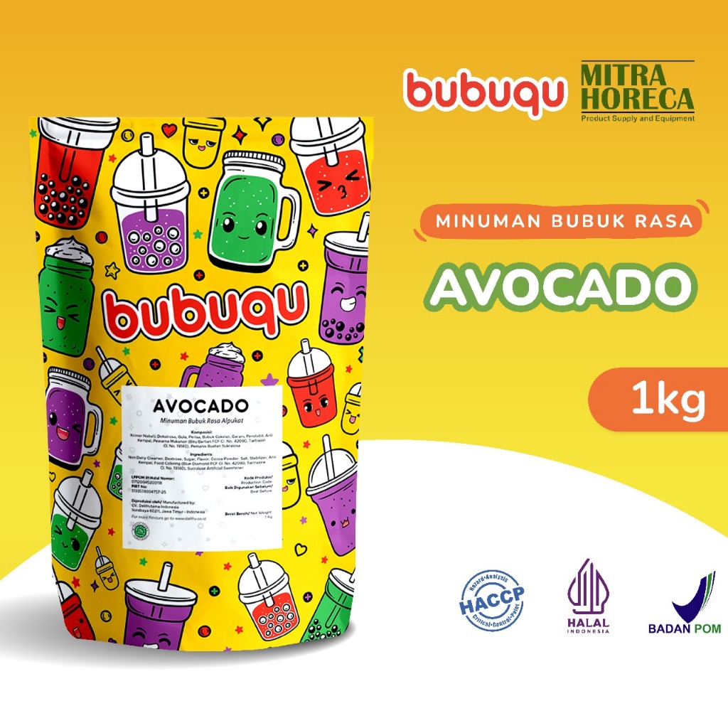 

Bubuqu Avocado Powder Drink 1 Kg - Bubuk Minuman Alpukat