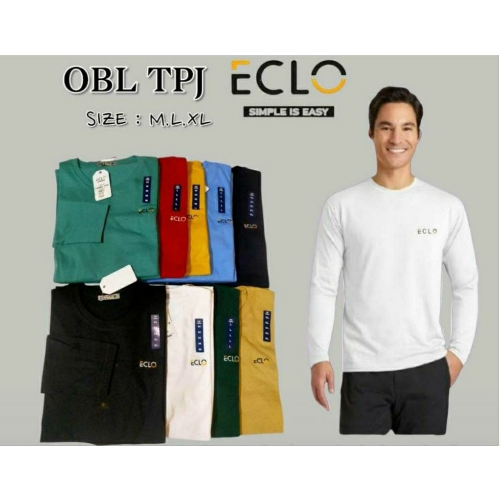 Kaos Panjang Polos Cowok Dewasa Eclo Matahari