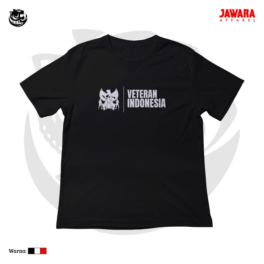 JAWARA APPAREL Kaos kemerdekaan Baju Distro HUT RI VETERAN Indonesia - Tshirt Sablon Pria Wanita