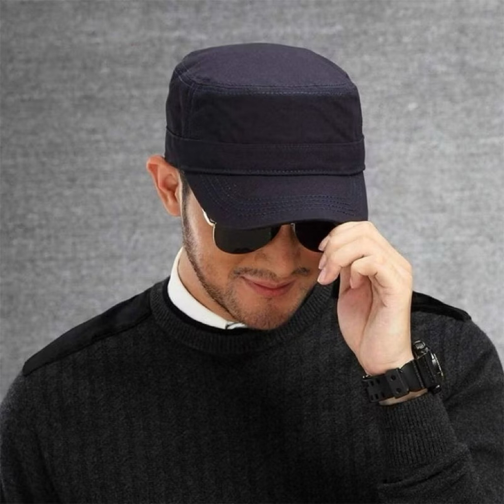 TOPI KOMANDO POLOS DEWASA TOPI LORENG CAMO PLAIN VINTAGE ARMY TOPI ABRI TOPI KOMANDO