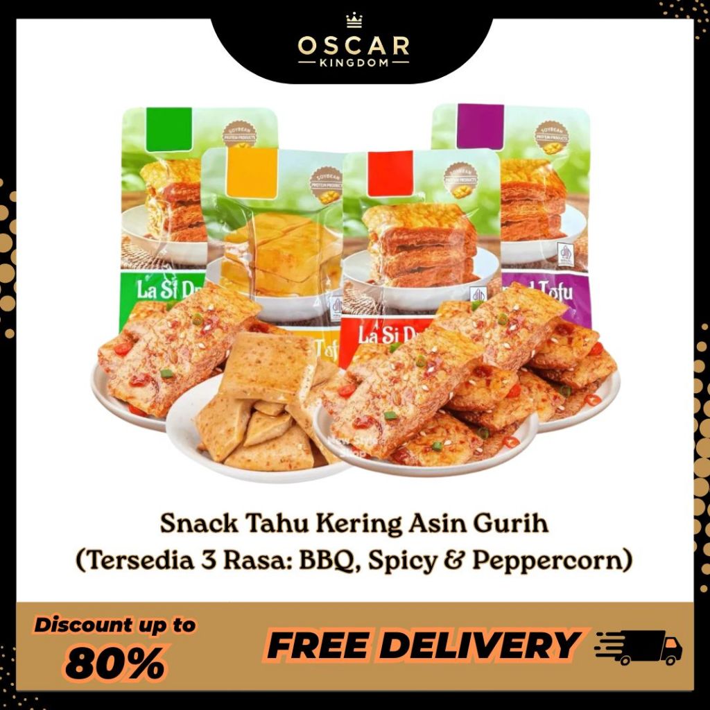 

La Si Dried Tofu Snack / Tahu Semi Kering Asin Gurih Pedas HALAL