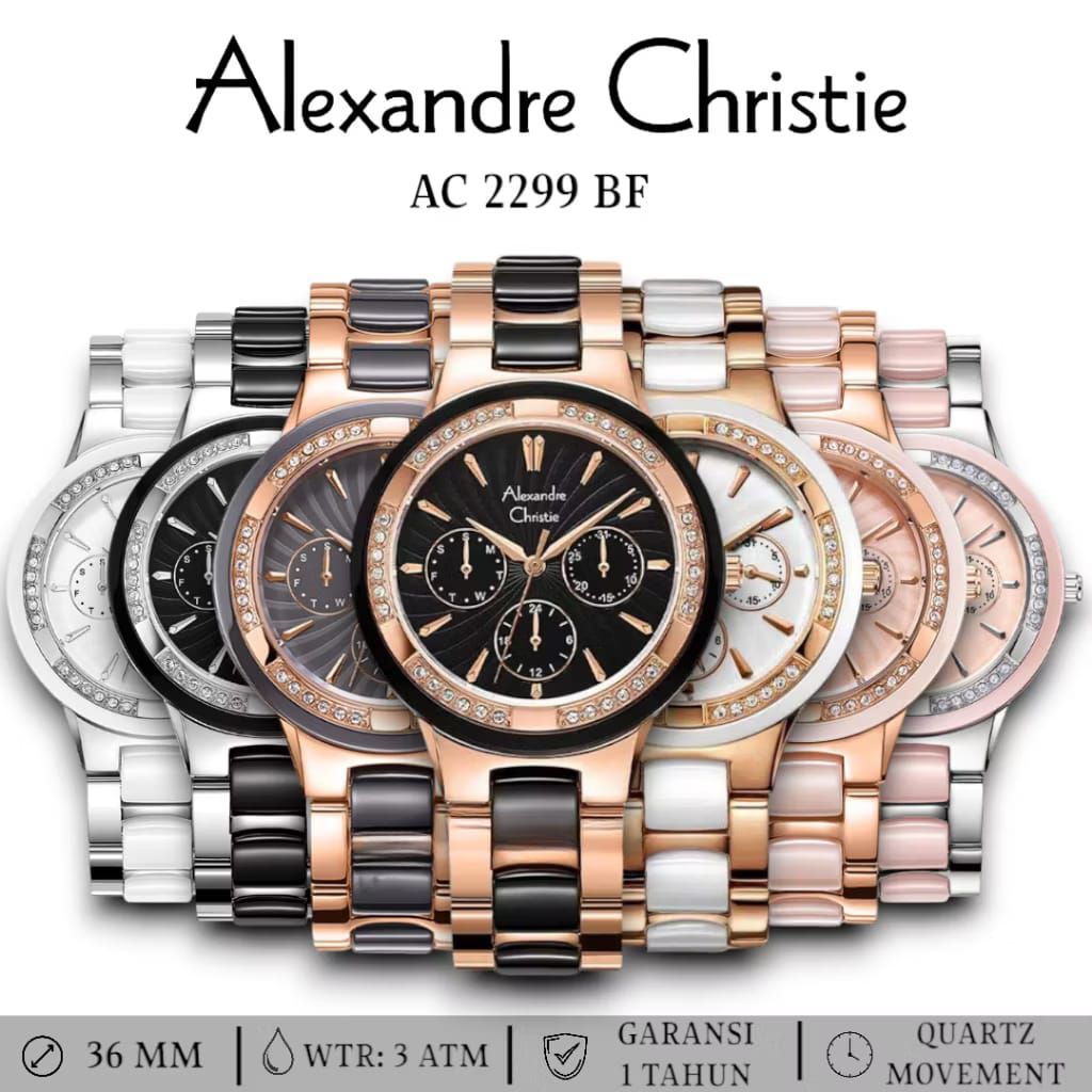 Jam Tangan Wanita Alexandre Christie AC2299 AC 2299 Original