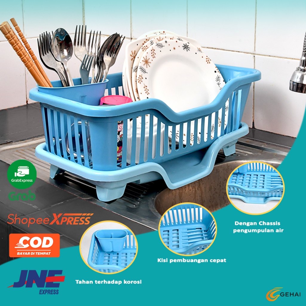 RAK PRING DAPUR ESTETIK Rak Piring Dapur Penyimpanan rak peniris piring wastafel, rak piring baskon 