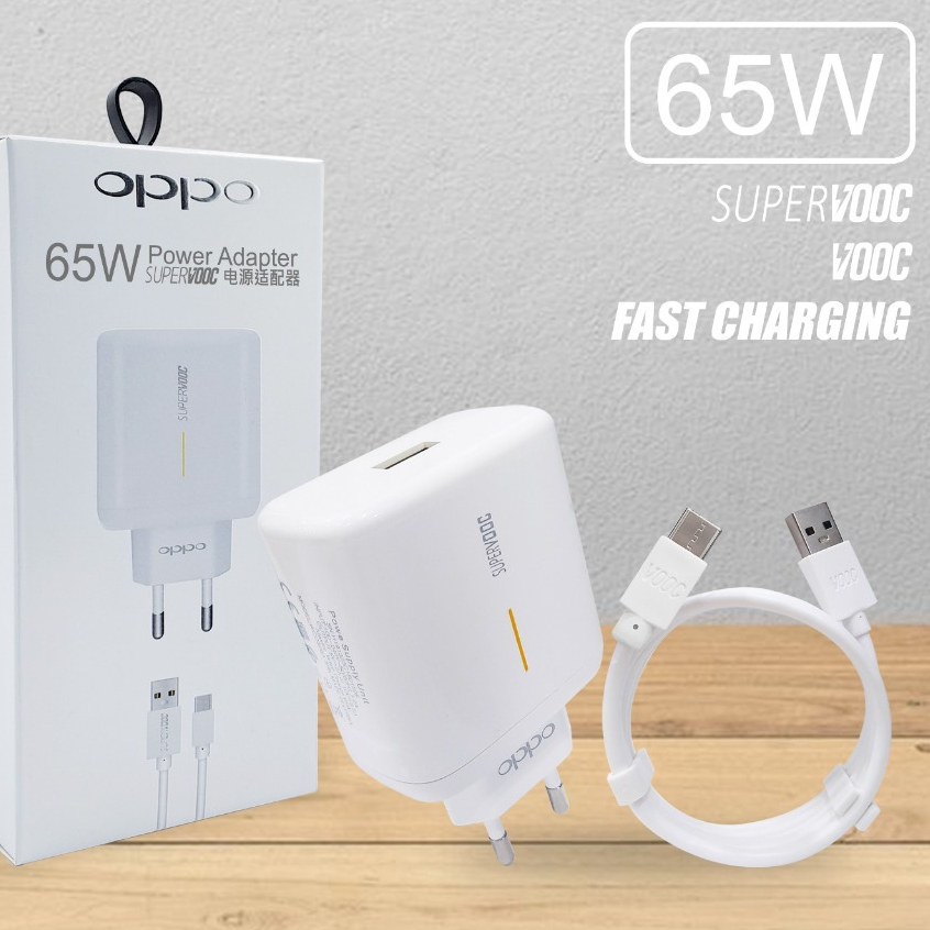 ADAPTOR CASAN CHARGER OPPO RENO 5 PRO 65W SUPER VOOC