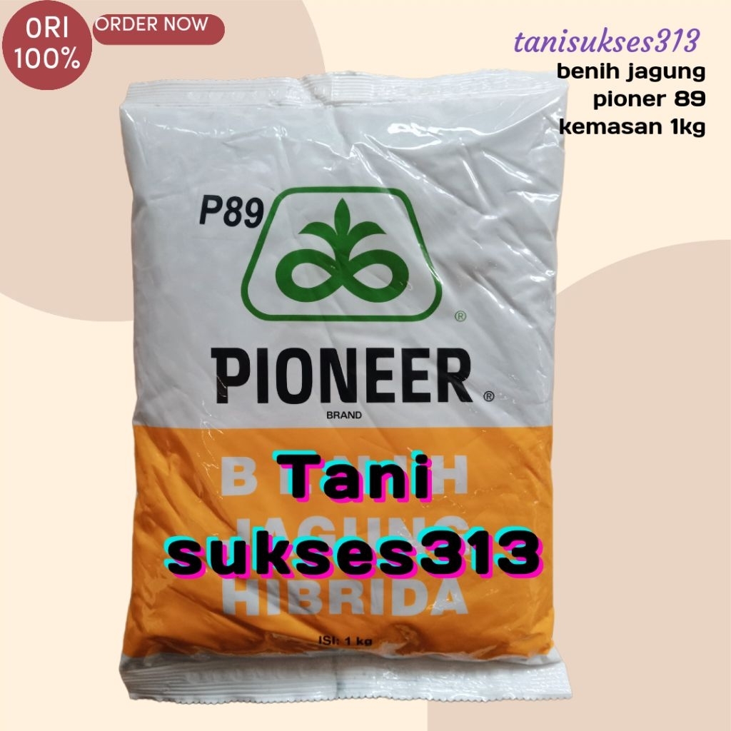 benih jagung hibrida pioner 89 p89 kemasan 1kg benih jagung p89