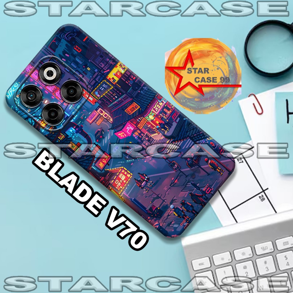 Softcase zte blade v70 /S48/Motif raibbon /case zte blade v70/casing/silicon/silikon