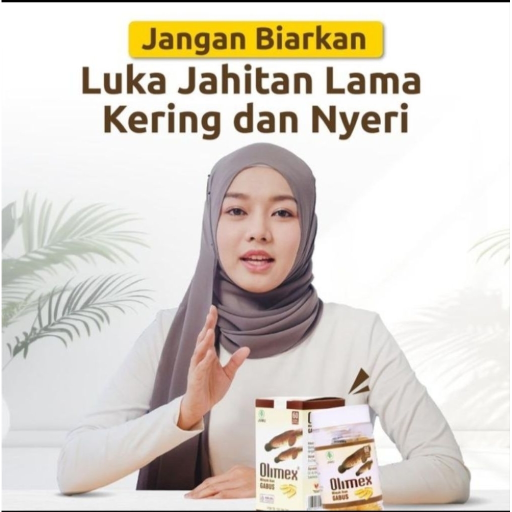 Olimex minyak ikan gabus 100% Asli