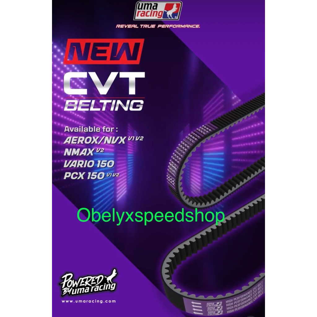 V - Belt  UMA RACING/ panbelt / Van belt / fanbelt / Uma Racing Vario 150 / Aerox 155 V1 V2 / Nmax N