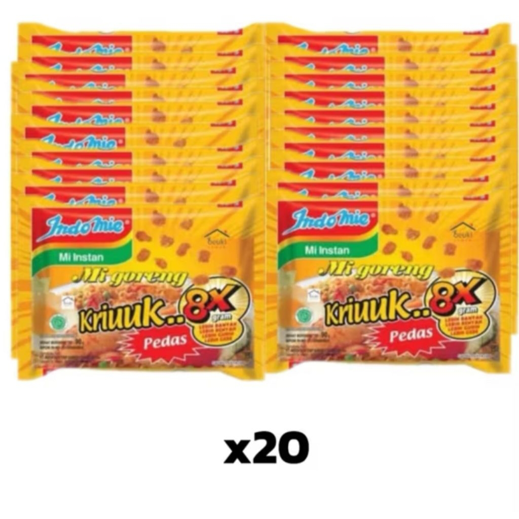 

INDOMIE GORENG KRIUK 8X Extra isi 20/½ Dus