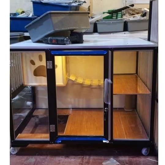 Kotak kayu mainan kucing