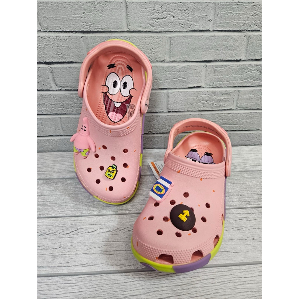 Sandal Anak Wanita Cewek Crocs Spongebob Patrick Women