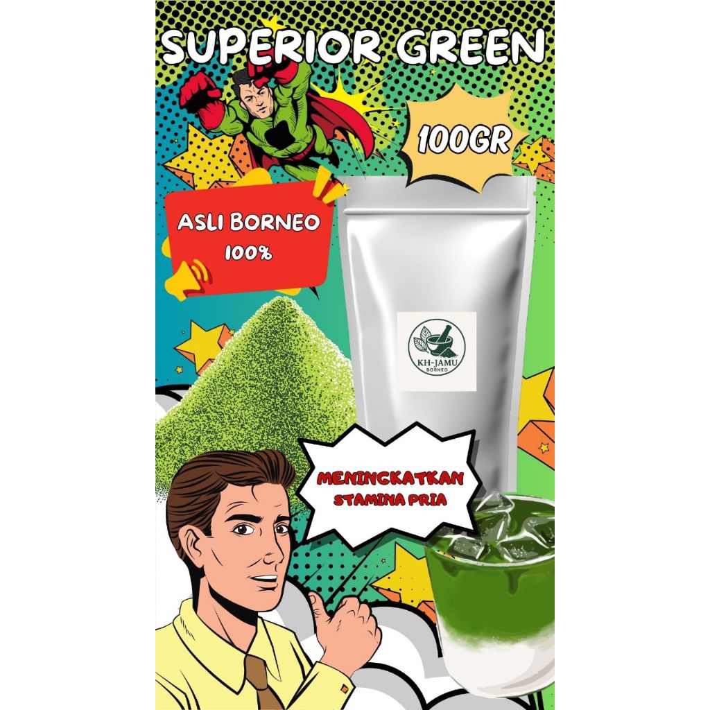 

[SUPERIOR GREEN] HERBA BOTANICA GREEN SUPER ALSI BORNEO 100GR