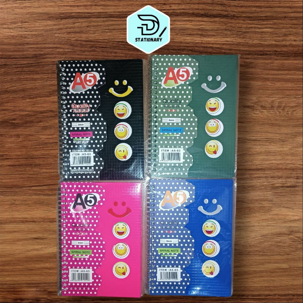 

BUKU SPIRAL PLASTIK A5-63 EMOJI