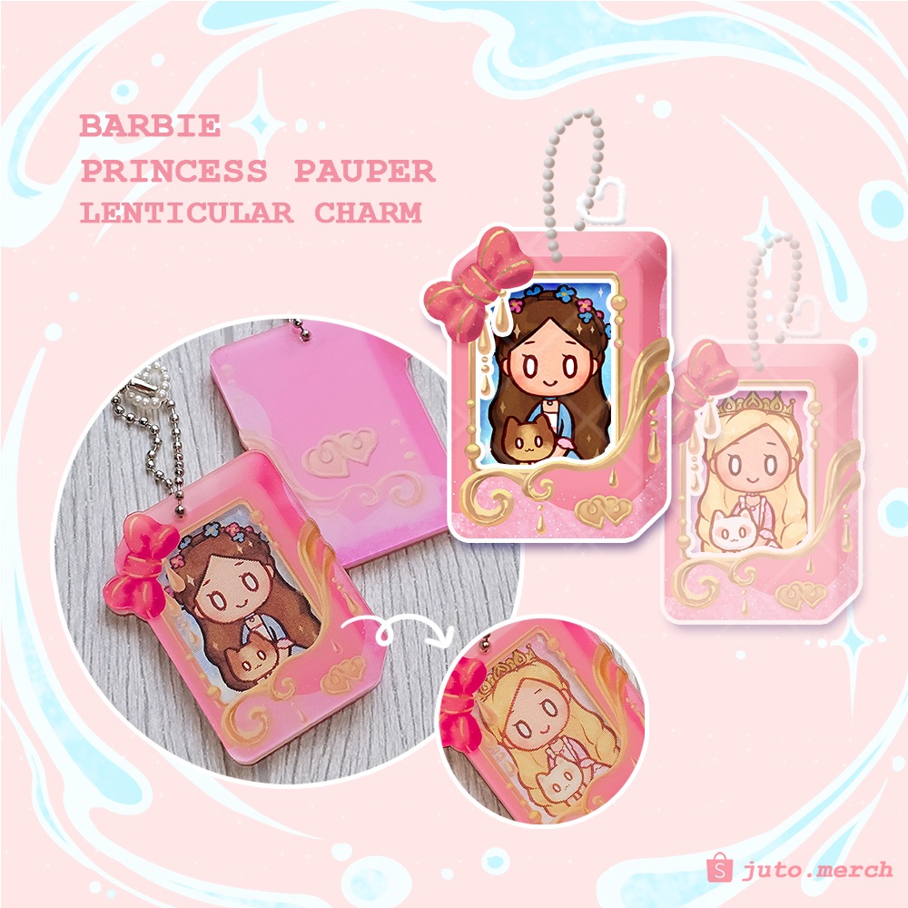 BARBIE PRINCESS PAUPER LENTICULAR CHARM (FAN MERCH)