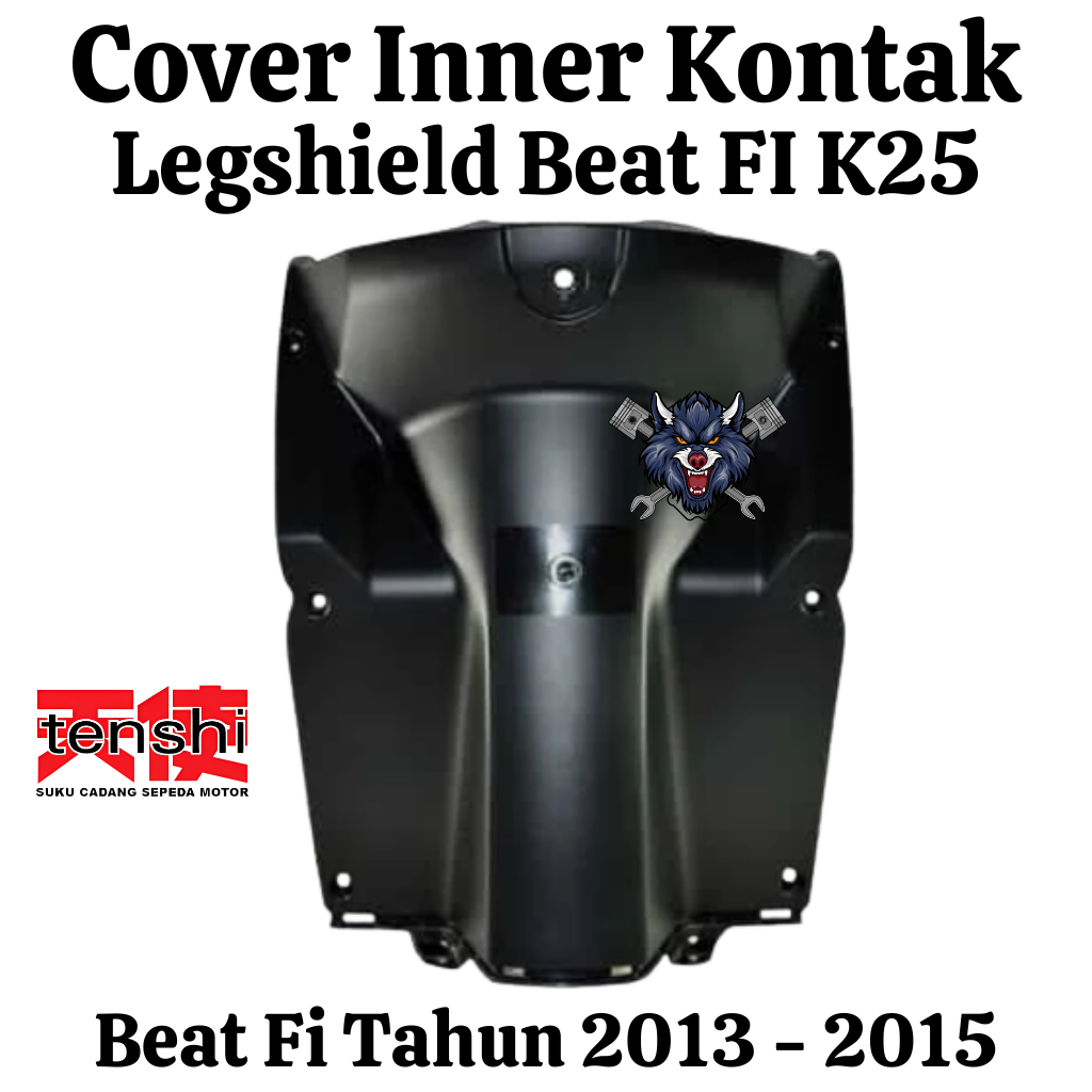 Cover inner dasbor legshield tengah dek kunci beat fi k25 thn 2013 - 2015 non original