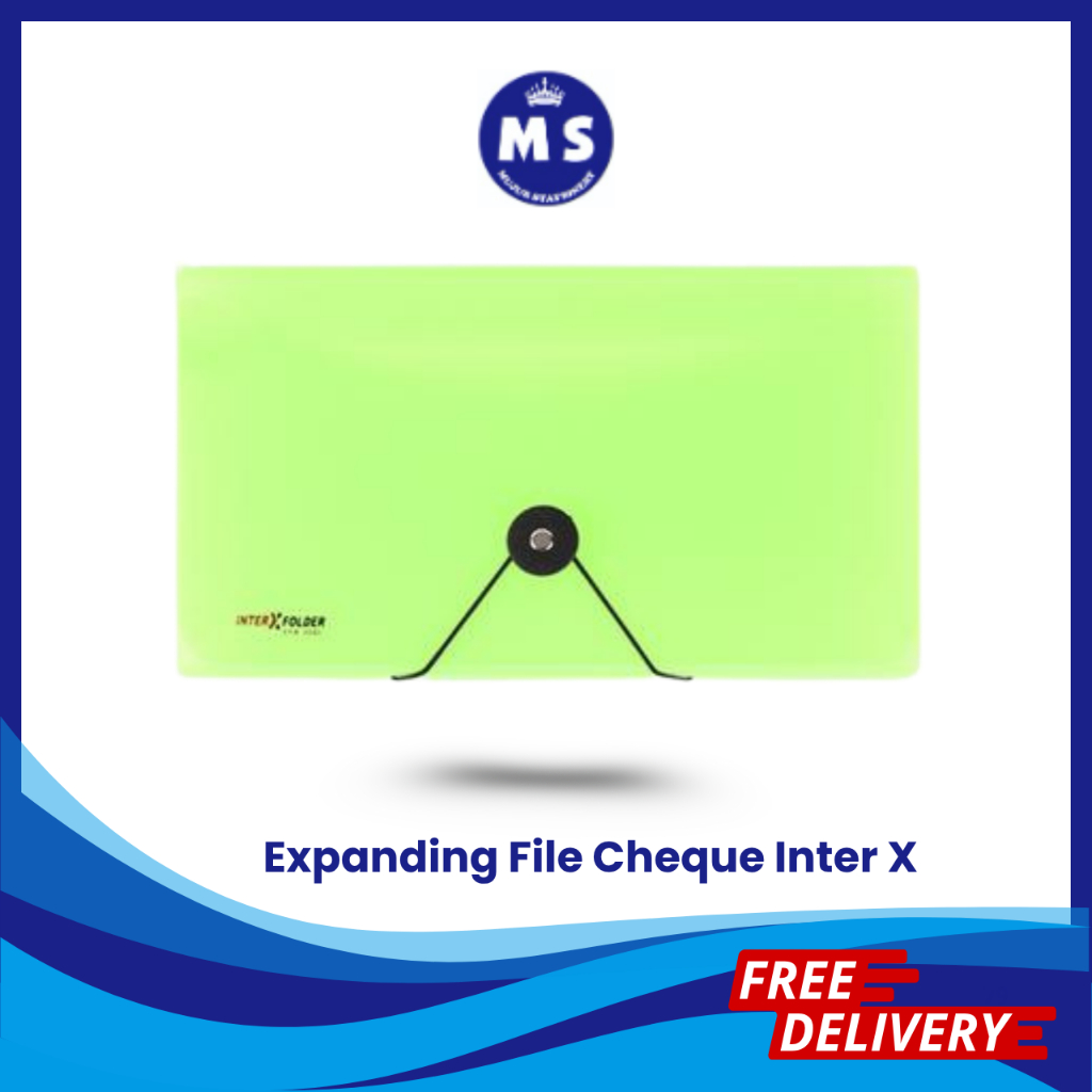 

EXPANDING CHEQUE INTER X FOLDER