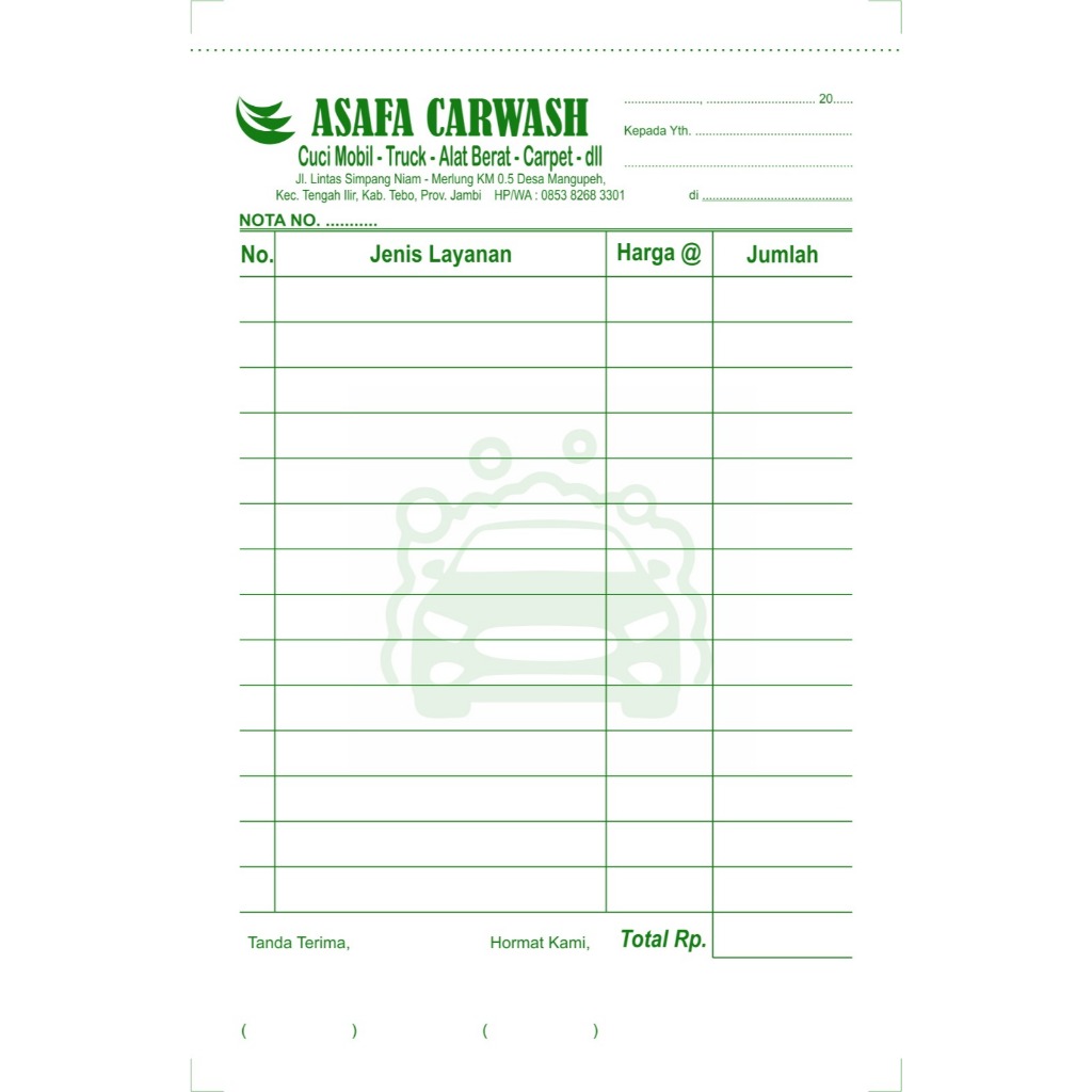 

Cetak Nota Asafha Carwash