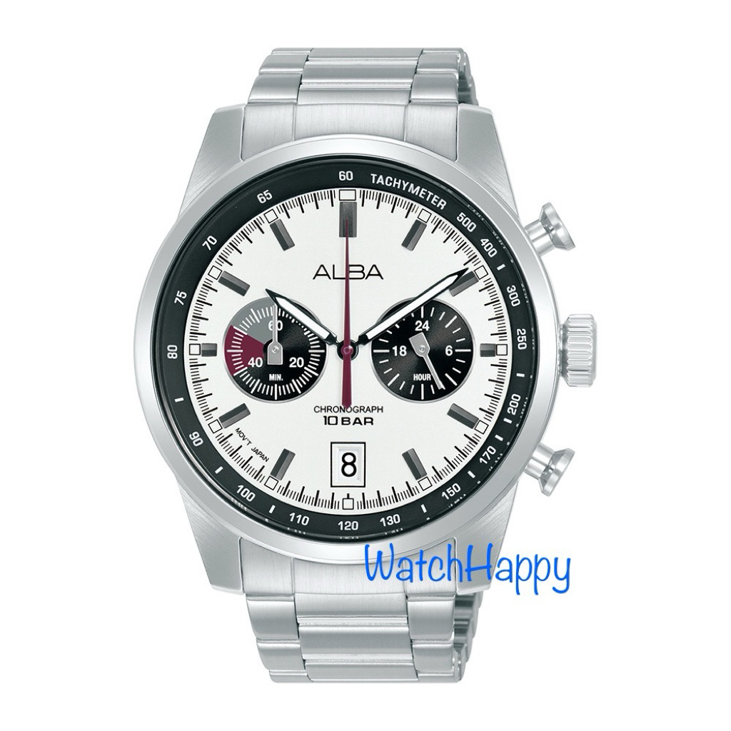 JAM TANGAN ANALOG PRIA ALBA A4B009X1 / A4B009 / A4B009X QUARTZ MOVEMENT CHRONOGRAPH SPORT MODEL PAND