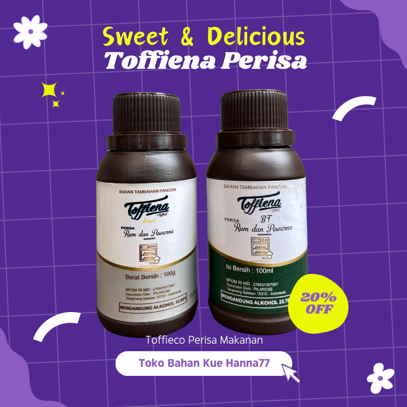 

Toffiena Perisa Makanan 100ml – Perisa Makanan untuk Kue, Roti, dan Minuman Hanna77