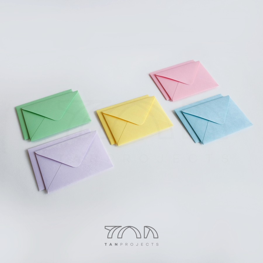 

1 set Amplop Pastel 2R / Mixed Pastel Envelopes uk 6.5x9cm