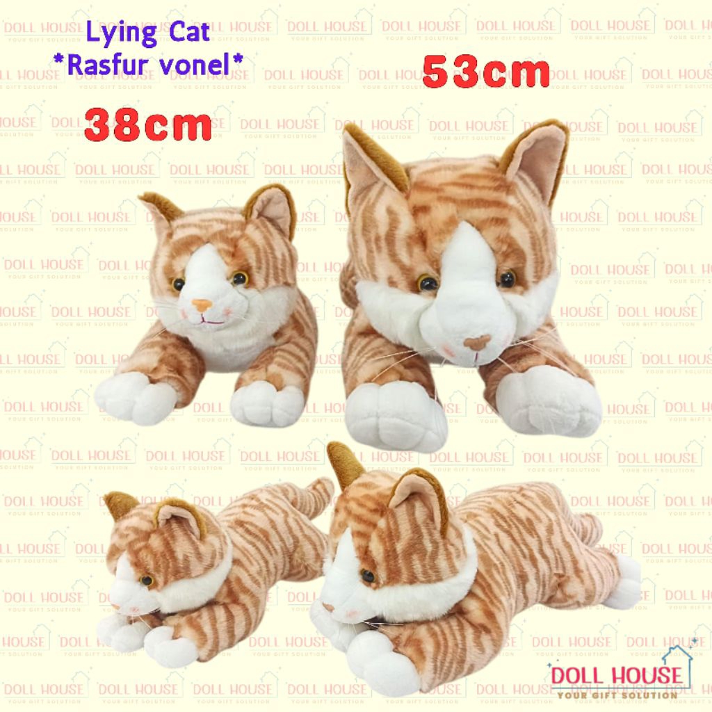 Boneka Kucing Lucu / Boneka Lying Cat / Boneka Cat viral / Boneka Kucing premium / Boneka Kucing Cok
