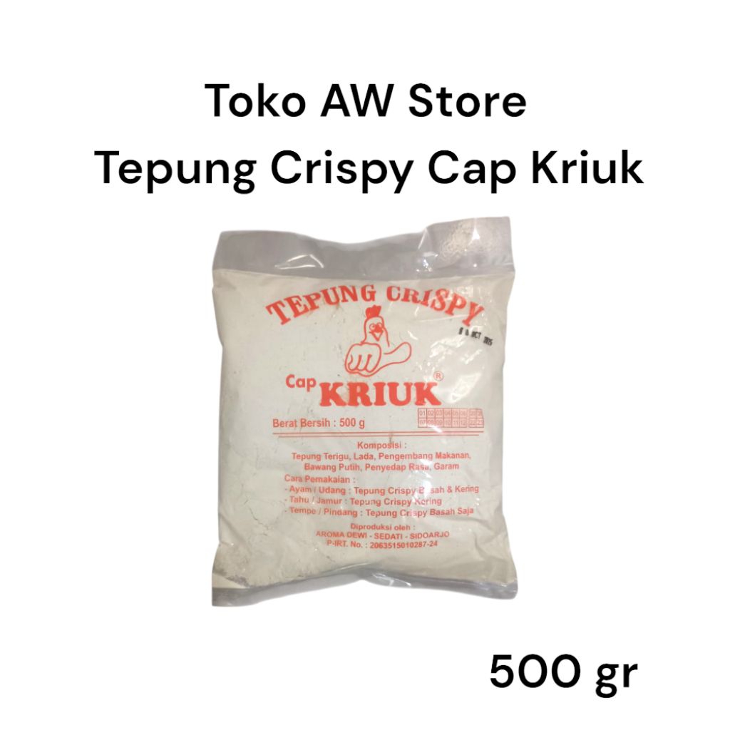 

Tepung Crispy Cap Kriuk 500 gram l Tepung Bumbu Makanan