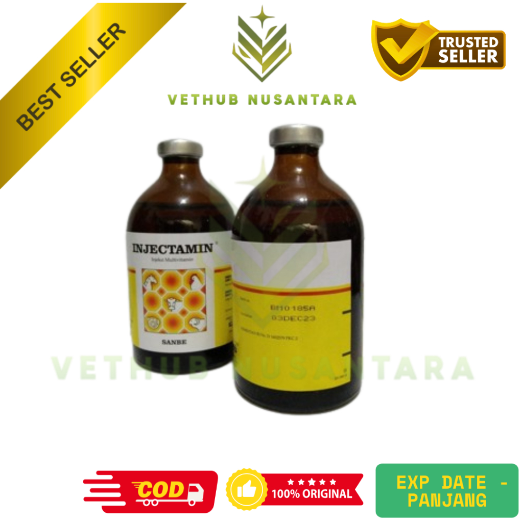Injectamin 100 ml Vitamin Ternak PT Sanbe Farma